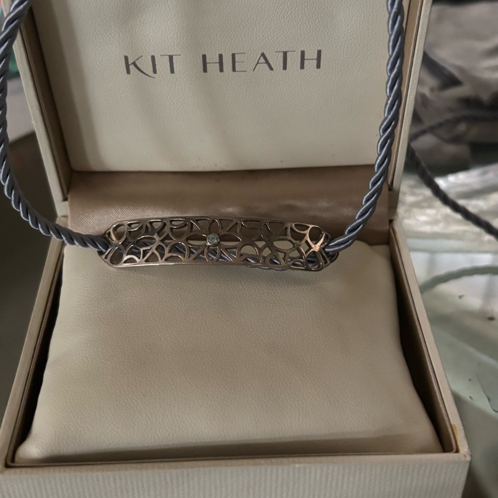 Kit Heath 925 Silver Bar Rope Necklace New! ❤️💌❤️ ! Made in England ! New !